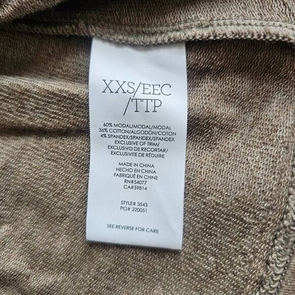 Cabi womens Sz XXS light brown tan weekend Topper zip up peplum cardigan jacket - Picture 8 of 8